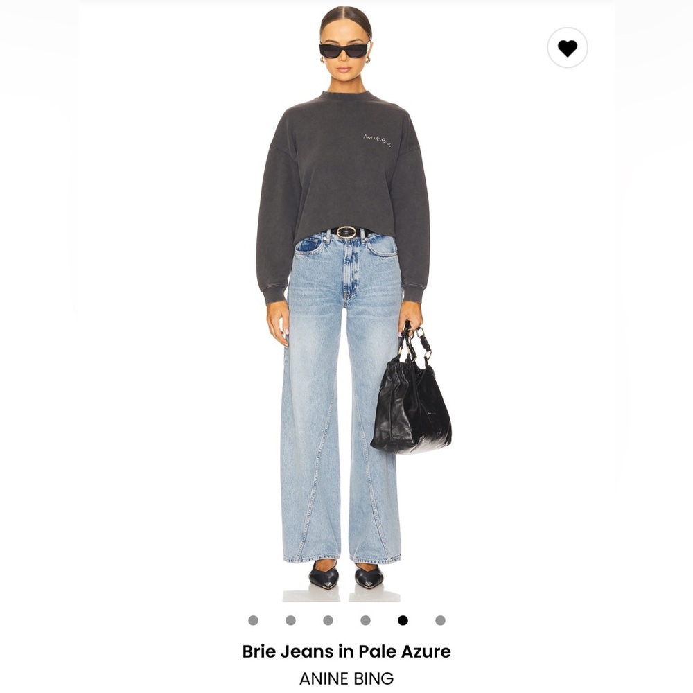 Anine Bing Brie Jeans in Pale Azure